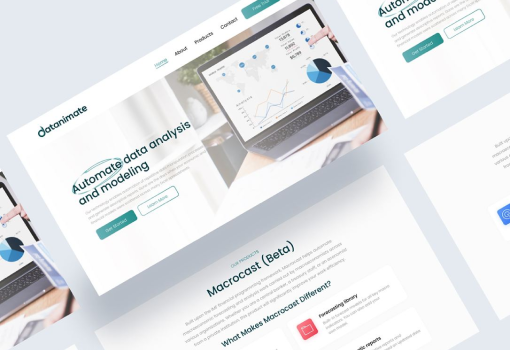 Datanimate Landing Page